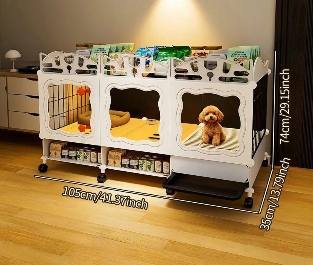 Pet Cage with Pull-Out Tray