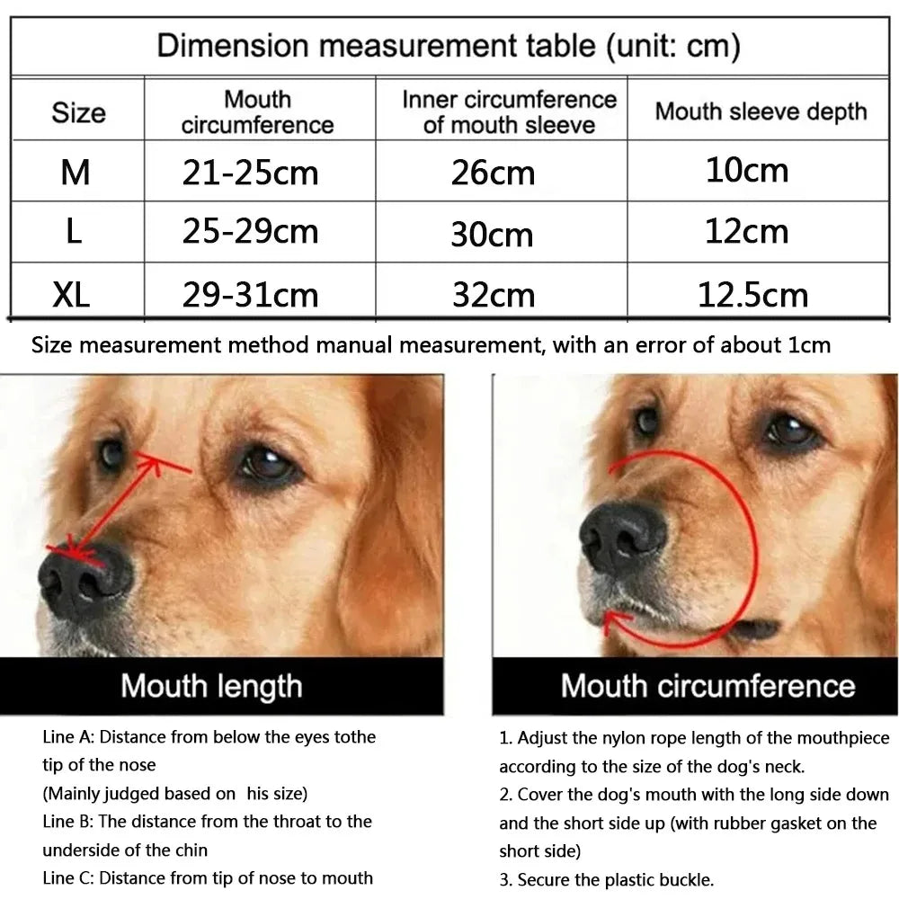Anti-biting Chewing Muzzle Mask