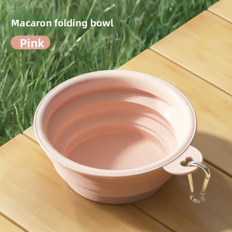 Collapsible Travel Portable Foldable Silicone Pet Bowl