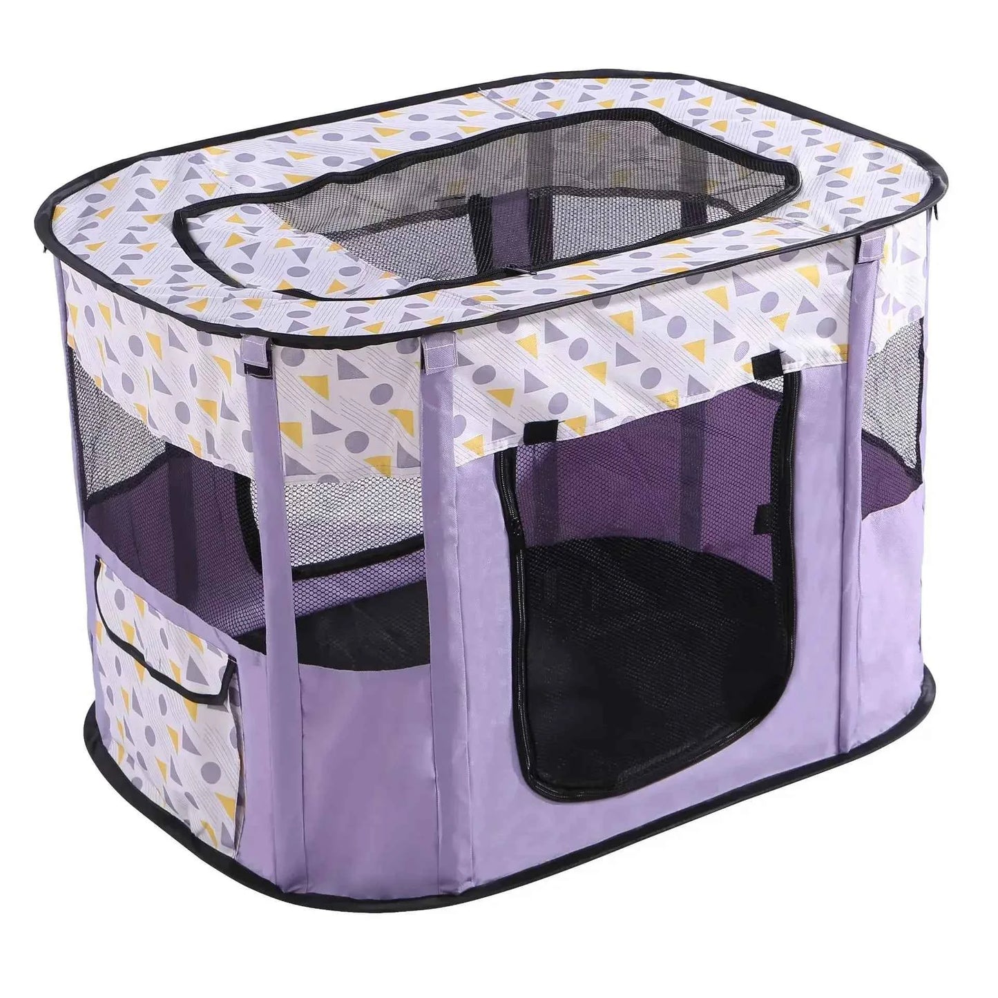 Foldable Pet Playpen - Portable Cat Delivery Room Tent Indoor Outdoor Dog Kennel Crates Pet Birthing Center Essential Supplies