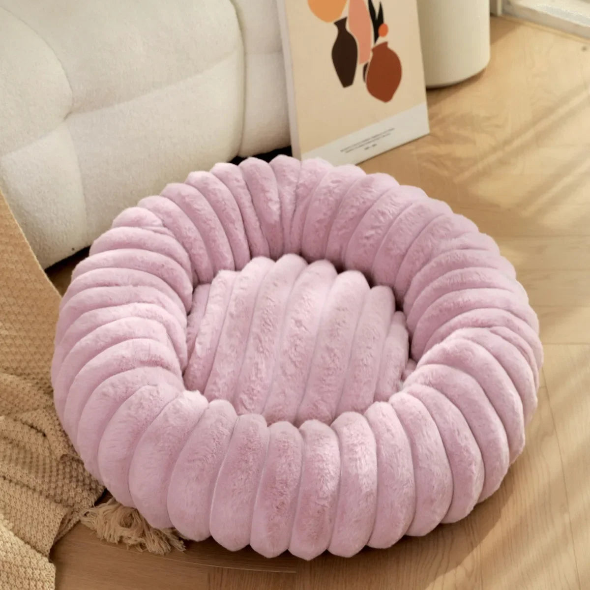 Round Super Soft Pet Bed