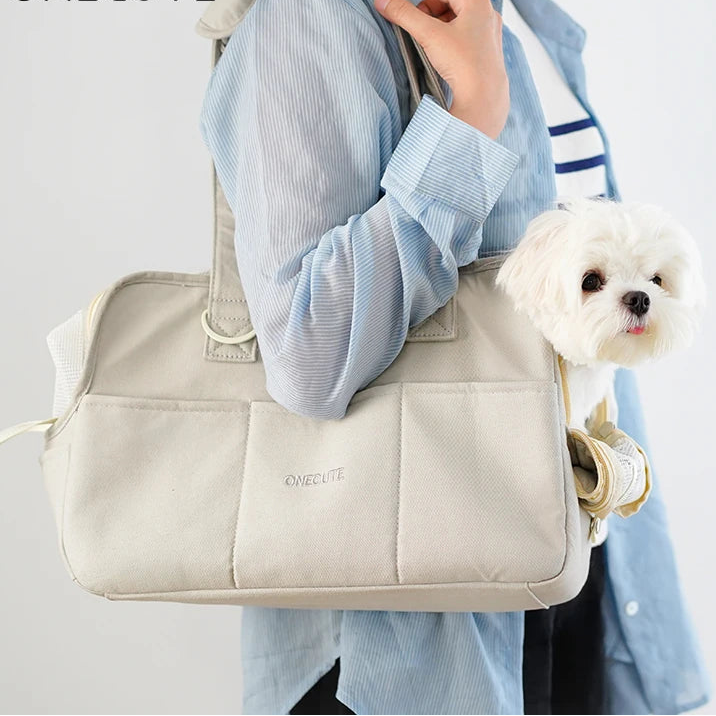 Puppy Go Out Portable Shoulder Handbag