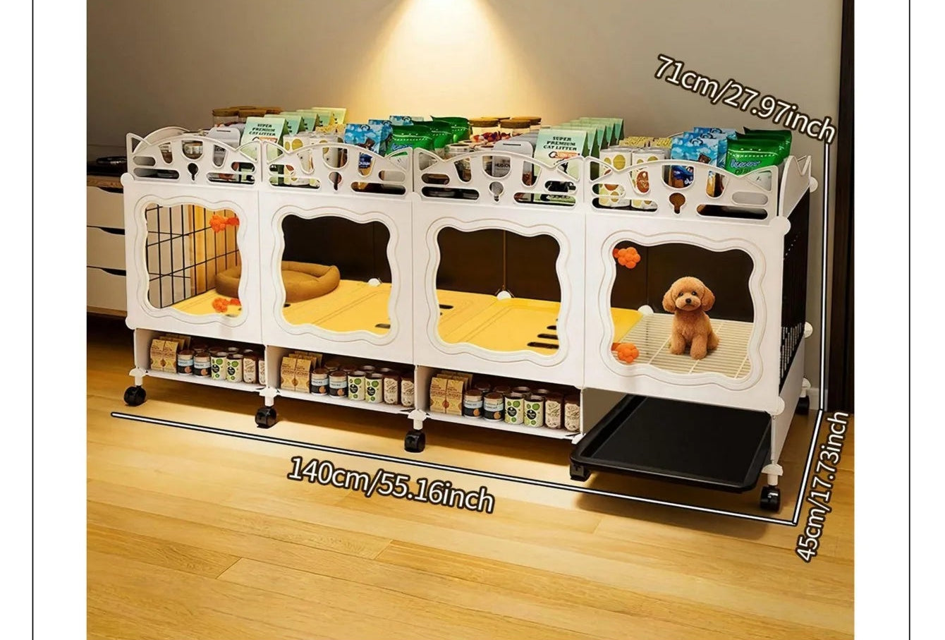 Pet Cage with Pull-Out Tray