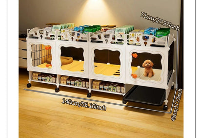 Pet Cage with Pull-Out Tray