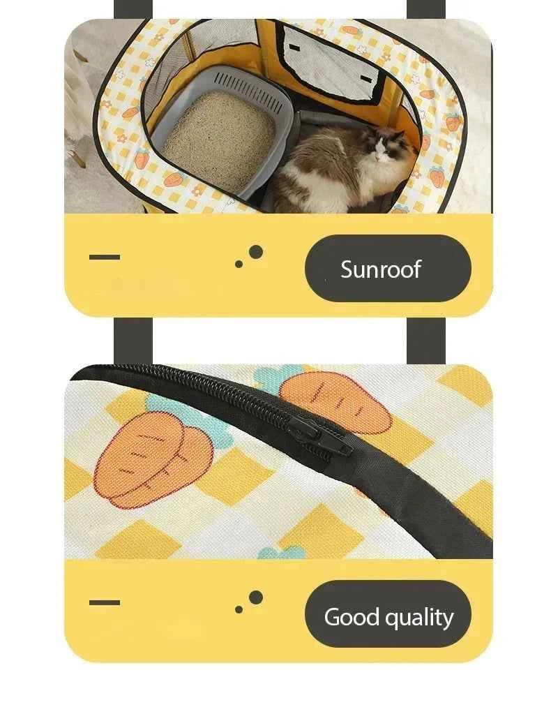 Foldable Pet Playpen - Portable Cat Delivery Room Tent Indoor Outdoor Dog Kennel Crates Pet Birthing Center Essential Supplies