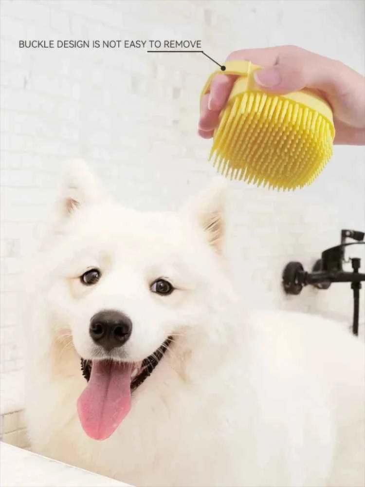 Silicone Dog Bath Massage Gloves Brush.