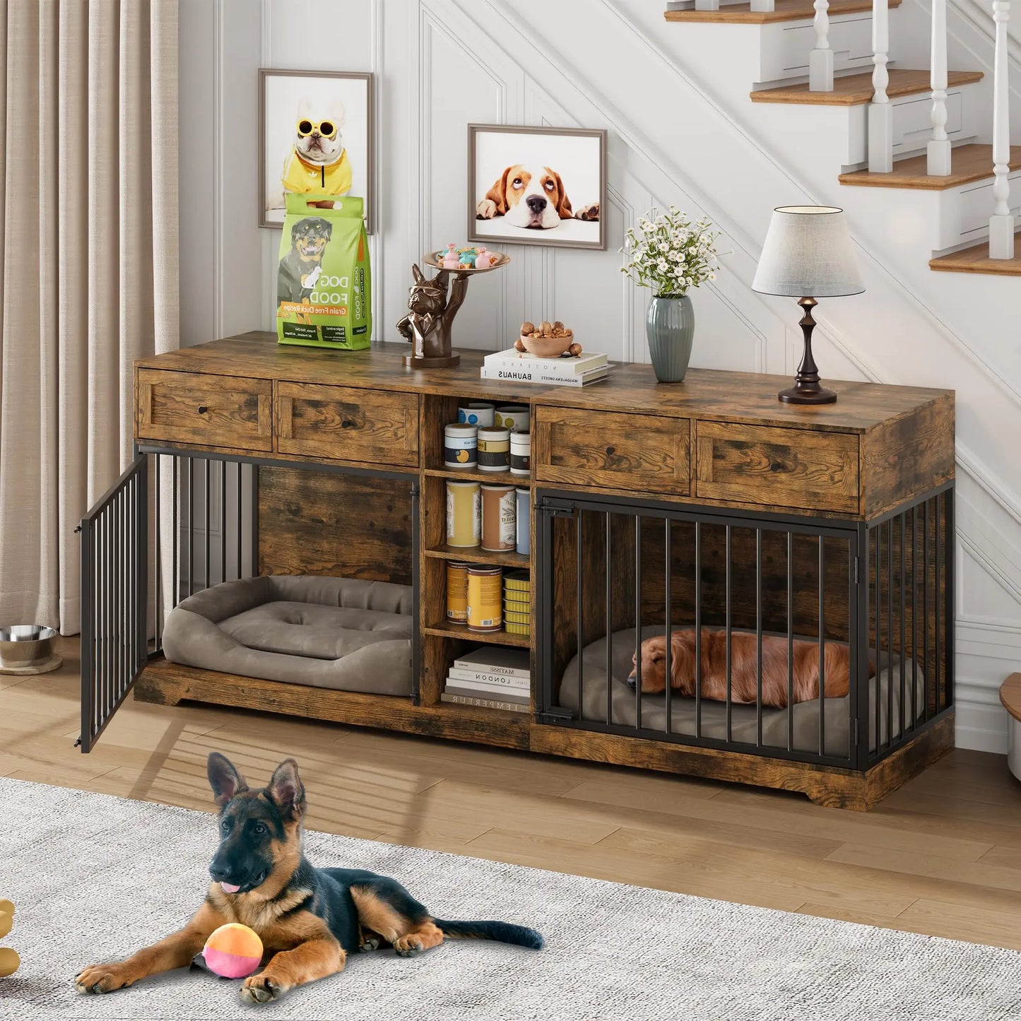 Large Double Dog Crate