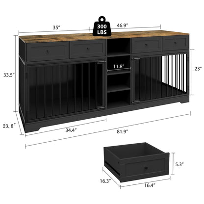Large Double Dog Crate
