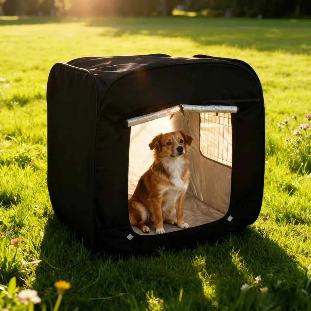 2026 Portable Foldable Extra Large Pet Tent Multi-Functional Outdoor Travel Cage for Cat Dog Easy Operation Pet Shelter Storage