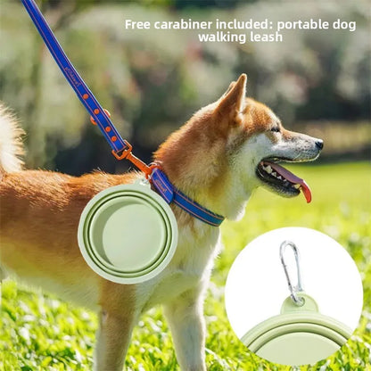 Collapsible Travel Portable Foldable Silicone Pet Bowl