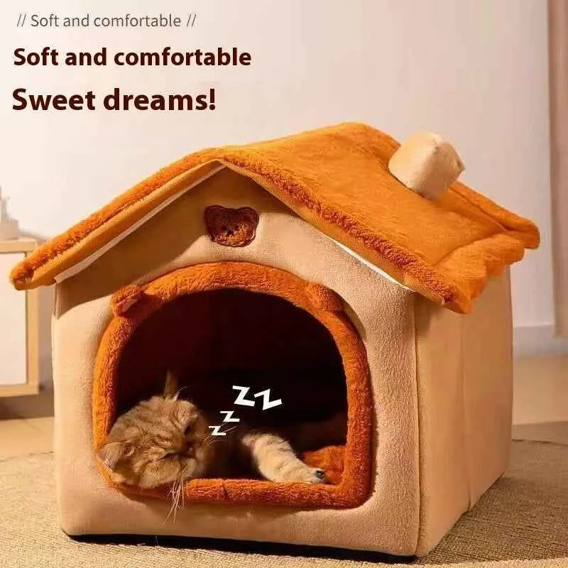 Teddy Winter Warm Cat Dog House