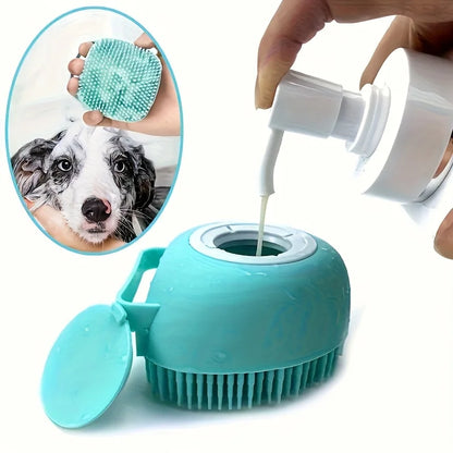 Silicone Dog Bath Massage Gloves Brush.