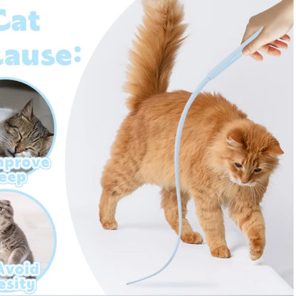 Silicone Cat Teaser Stick