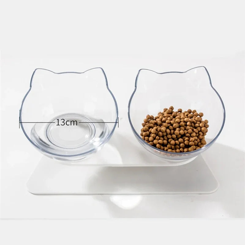 Non-Slip Double Bowl With Stand