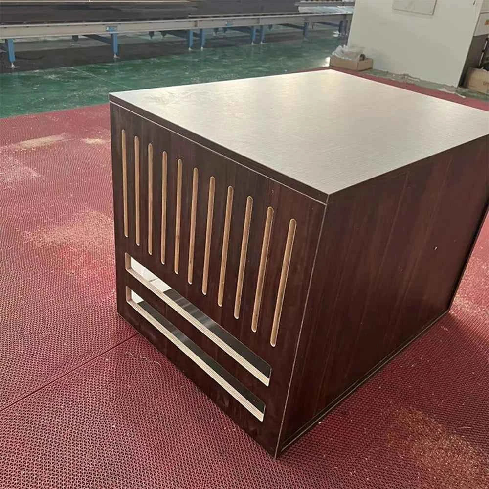 Heavy Duty Dog Crate Furniture Solid Wood Puppy Pet Cages Crates for Large Dogs Modern Indoor Wooden Dog Crate Kennel House