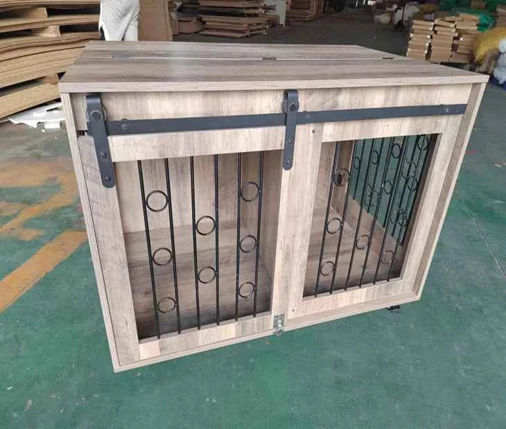 Customizable Wooden Pet Carrier Furniture Furniture Style Dog Crate End Table Hidden Box Furniture