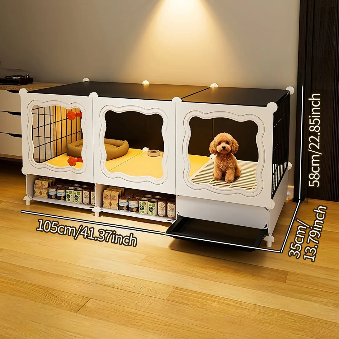 Pet Cage with Pull-Out Tray