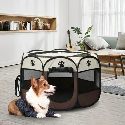 Octagonal Portable Foldable Pet Tent Kennel
