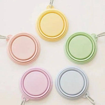 Collapsible Travel Portable Foldable Silicone Pet Bowl