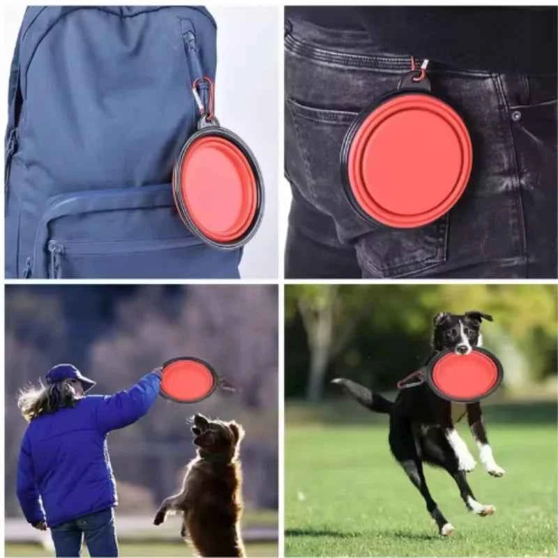 Portable Silicone Food & Water Bowl for Pets