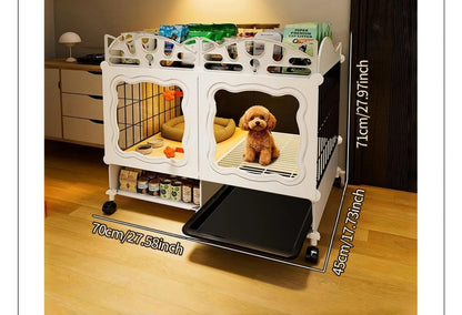 Pet Cage with Pull-Out Tray