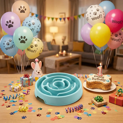 Non-Slip Slow Feeder Dog Bowl