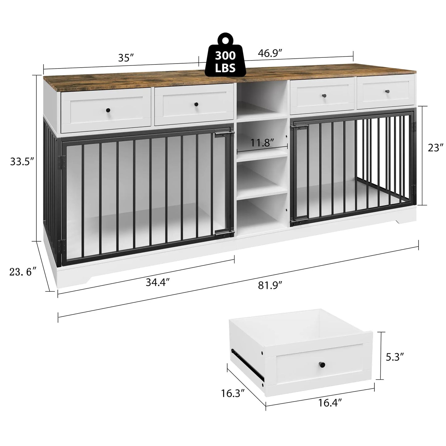 Large Double Dog Crate