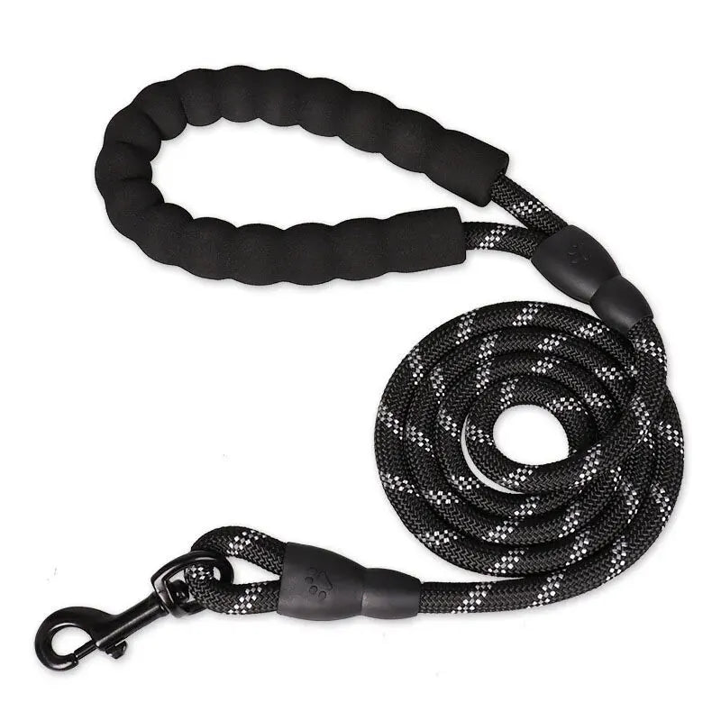 Reflective Dog Leash With Padded Handle