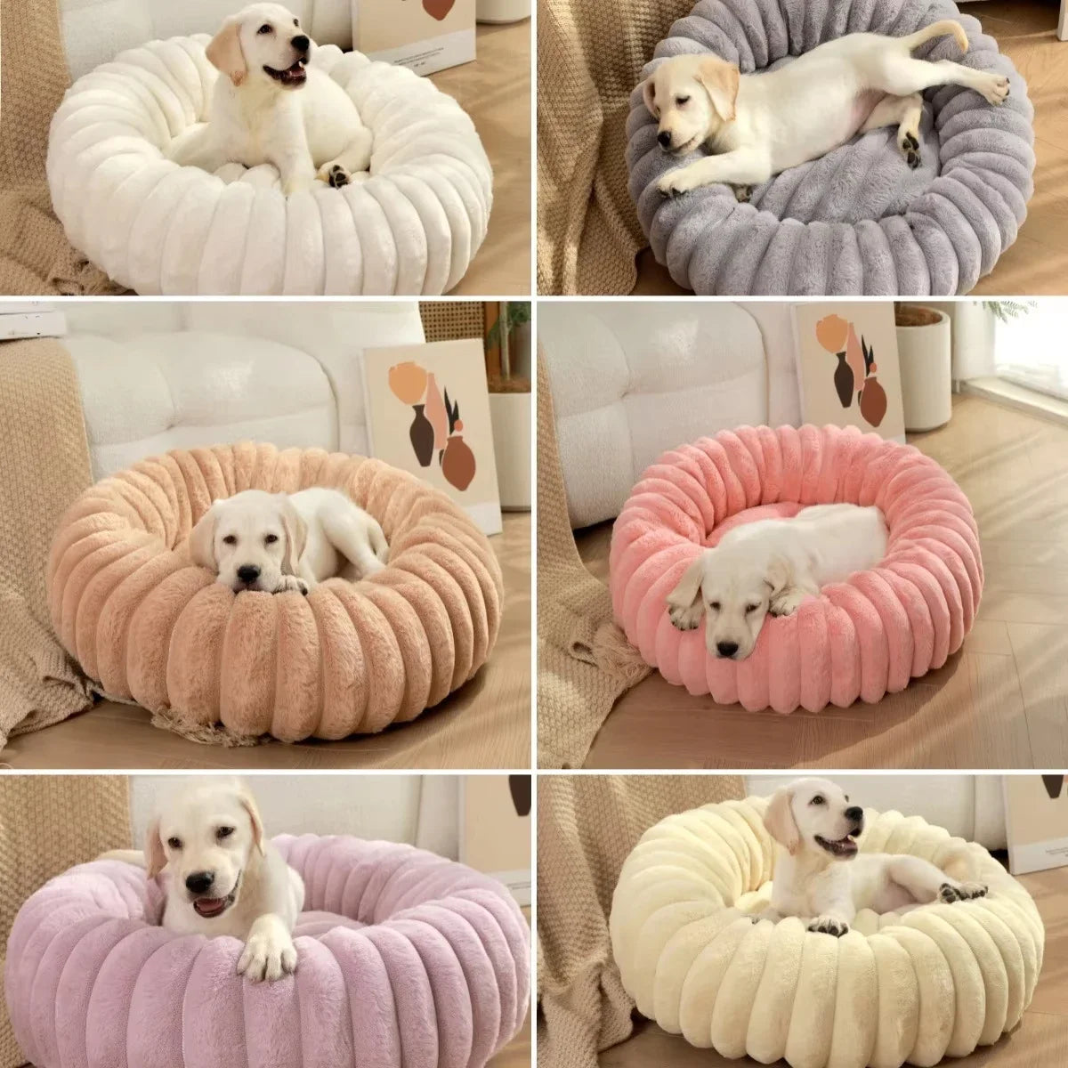 Round Super Soft Pet Bed