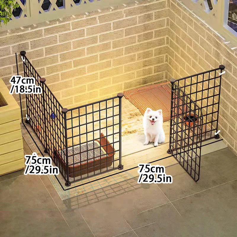 Indoor Dog Fence Gate Cage
