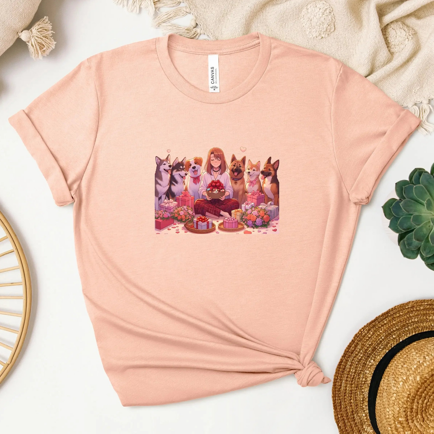 Dog Lover T Shirt Cute Canine Cupids Gift for Women