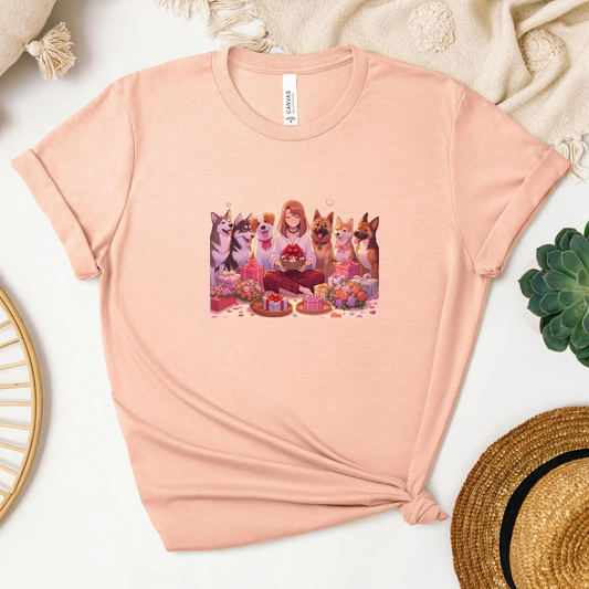 Dog Lover T Shirt Cute Canine Cupids Gift for Women