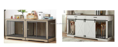 Customizable Wooden Pet Carrier Furniture Furniture Style Dog Crate End Table Hidden Box Furniture