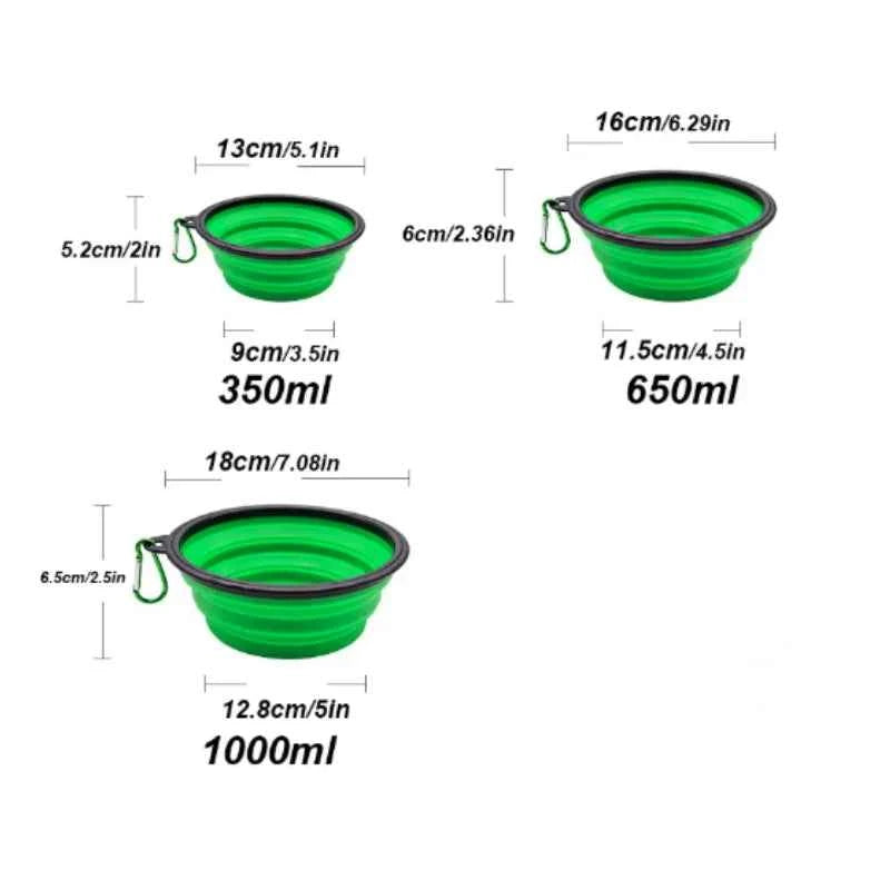 Portable Silicone Food & Water Bowl for Pets