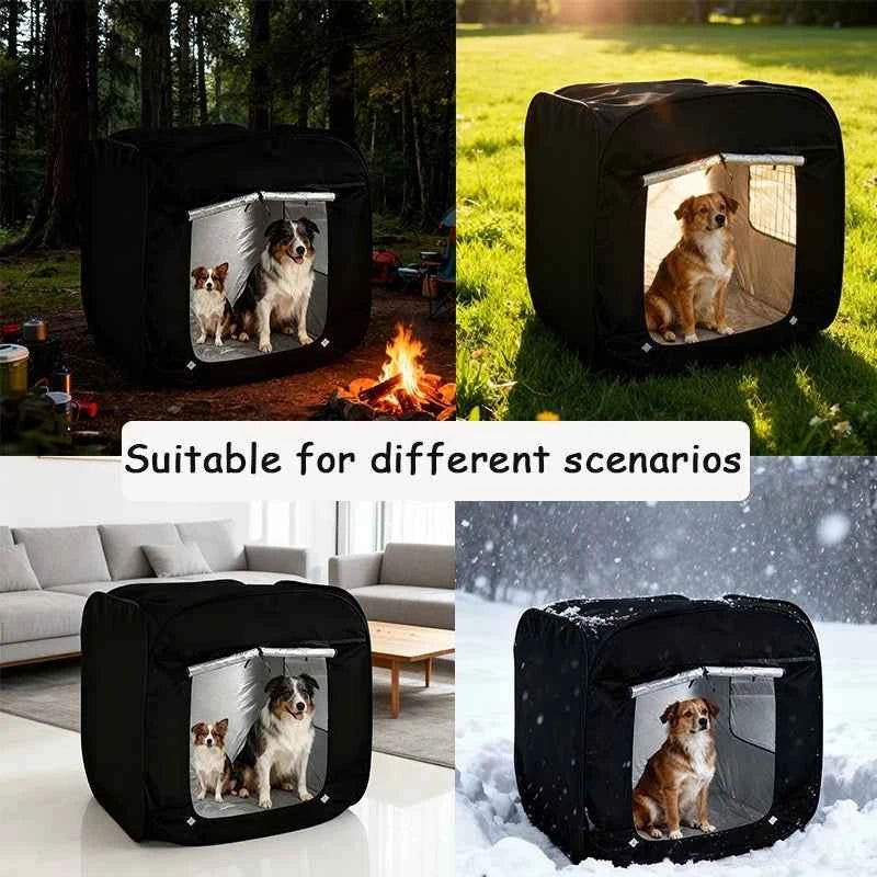 2026 Portable Foldable Extra Large Pet Tent Multi-Functional Outdoor Travel Cage for Cat Dog Easy Operation Pet Shelter Storage