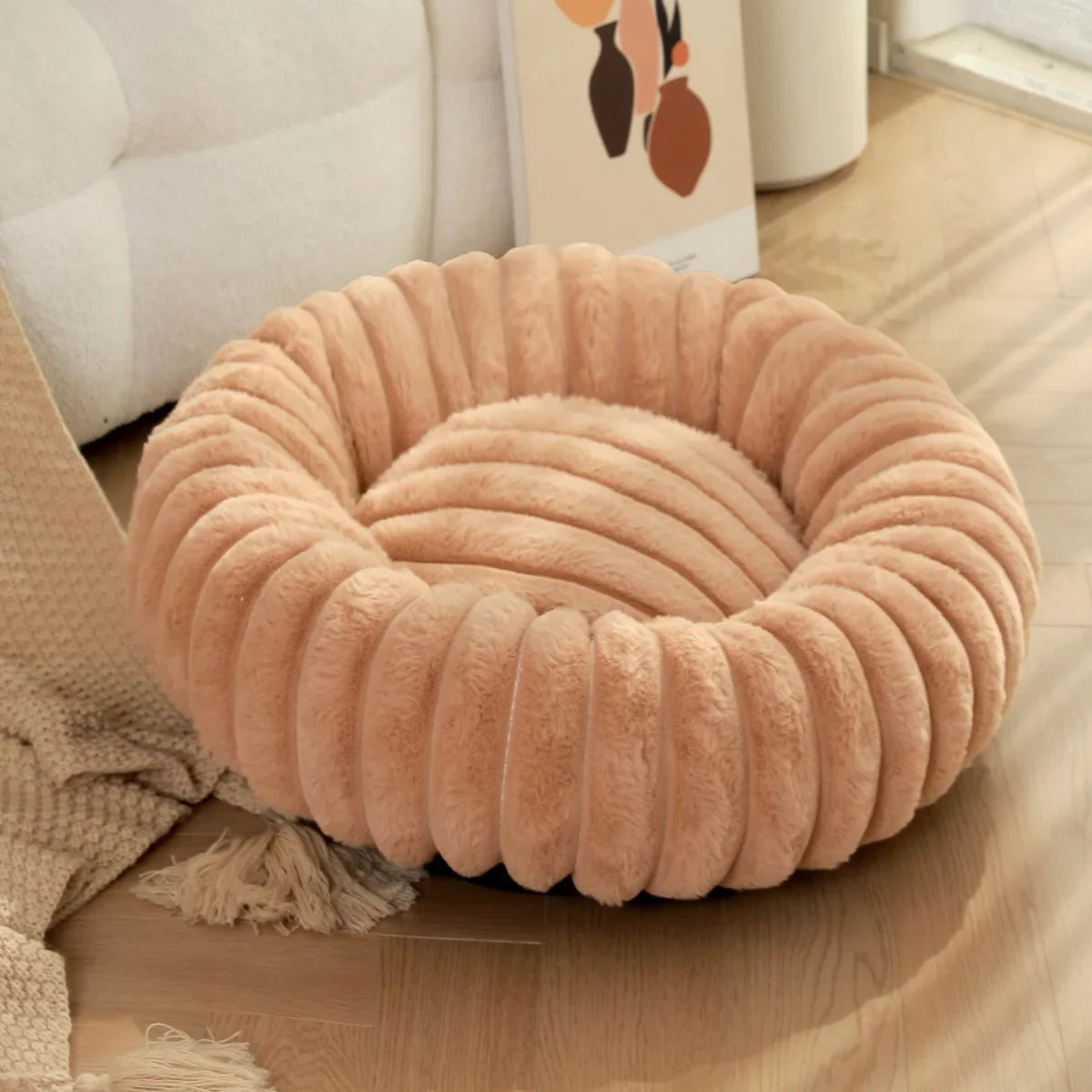 Round Super Soft Pet Bed