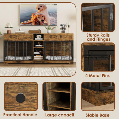 Large Double Dog Crate