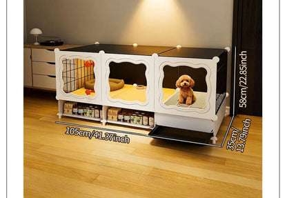 Pet Cage with Pull-Out Tray