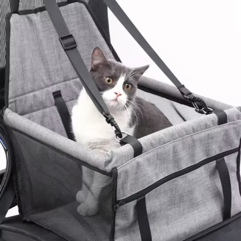 Car Seat Cover Foldable Hammock Pet Harness Basket Bag