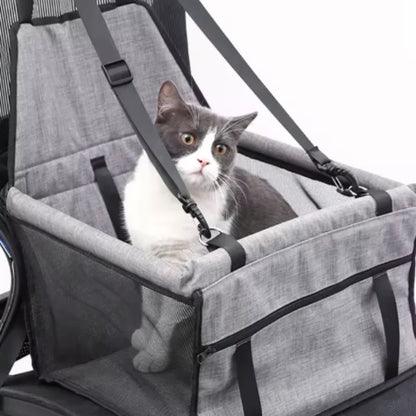 Car Seat Cover Foldable Hammock Pet Harness Basket Bag