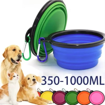 Portable Silicone Food & Water Bowl for Pets
