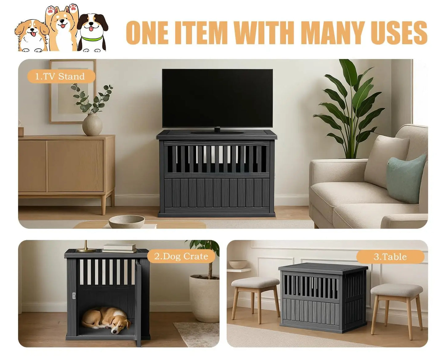 Lockable Dog Kennel Indoor Cage