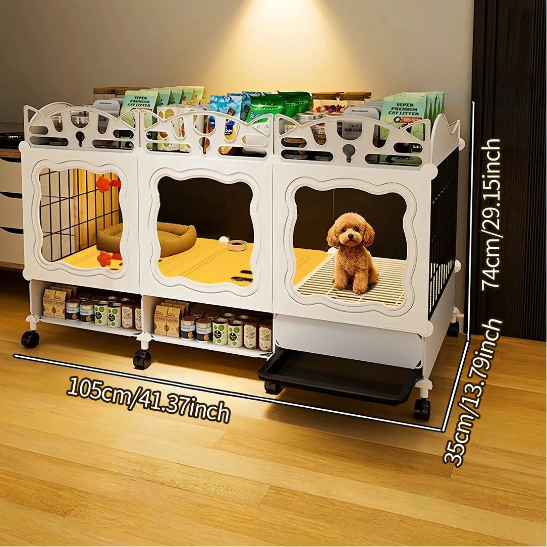 Pet Cage with Pull-Out Tray