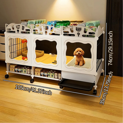 Pet Cage with Pull-Out Tray