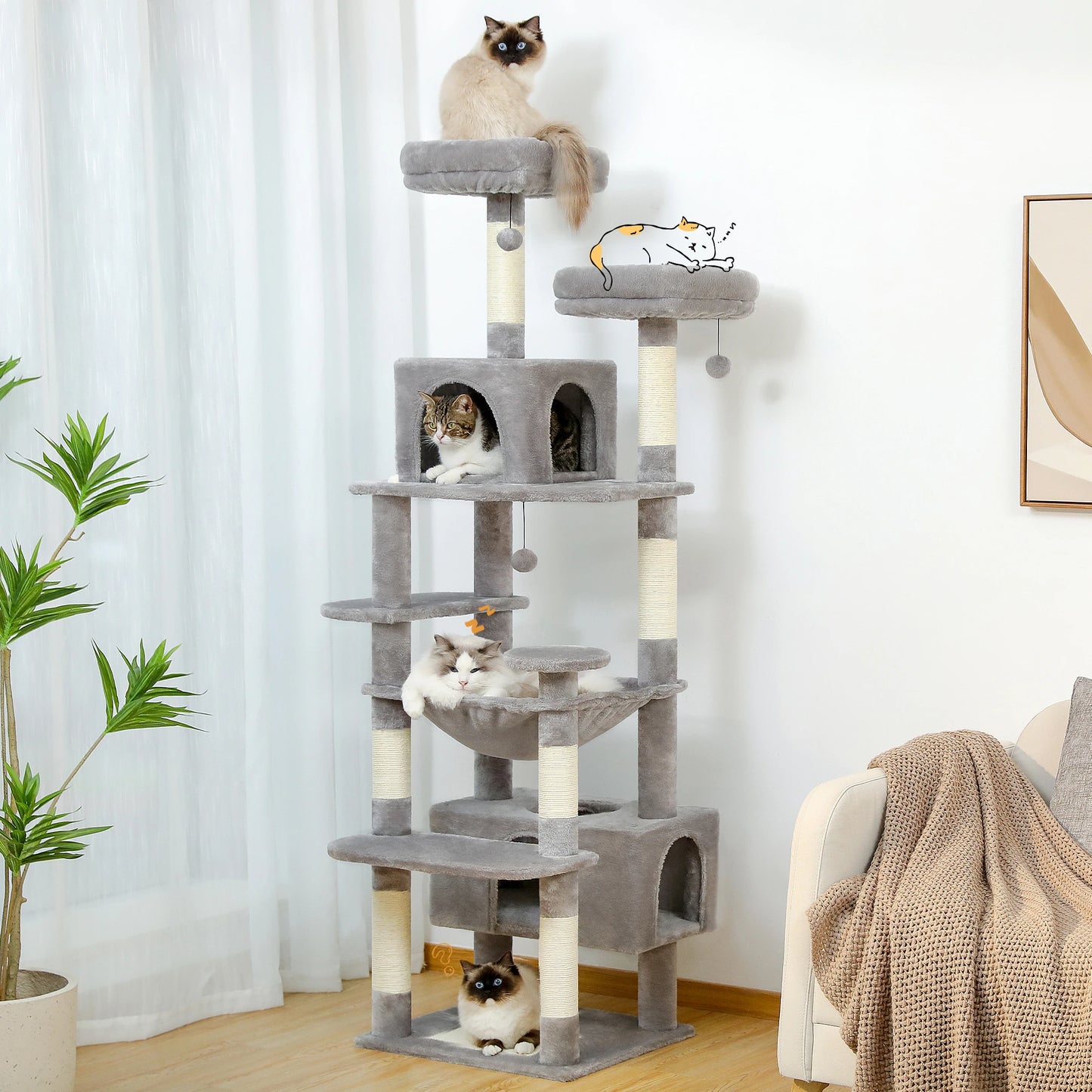 Indoor Multi-Level Cat Tree & Tower