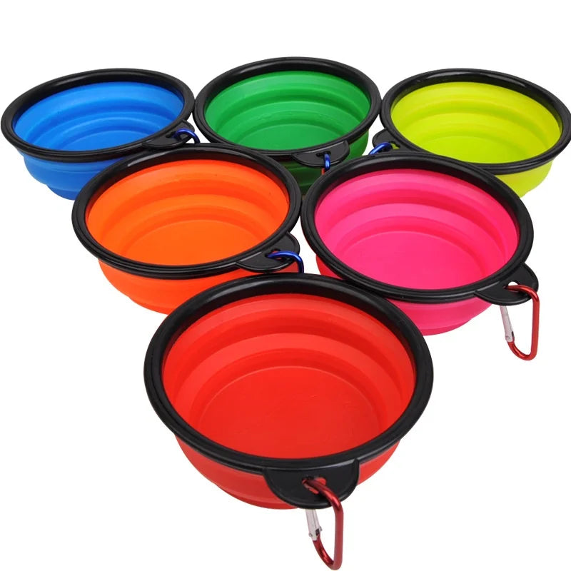 Portable Silicone Food & Water Bowl for Pets