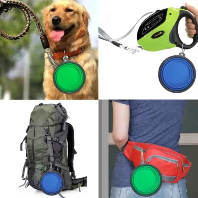 Portable Silicone Food & Water Bowl for Pets