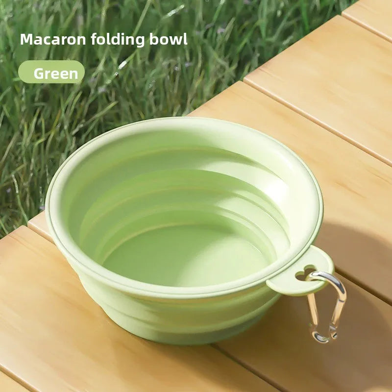 Collapsible Travel Portable Foldable Silicone Pet Bowl