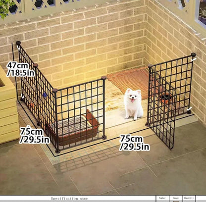 Indoor Dog Fence Gate Cage