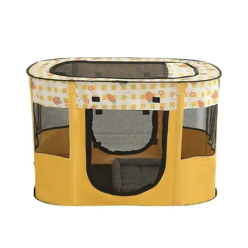 Foldable Pet Playpen - Portable Cat Delivery Room Tent Indoor Outdoor Dog Kennel Crates Pet Birthing Center Essential Supplies